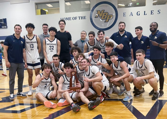 The 2023 Class 4A-District 13 champion North Broward Eagles.